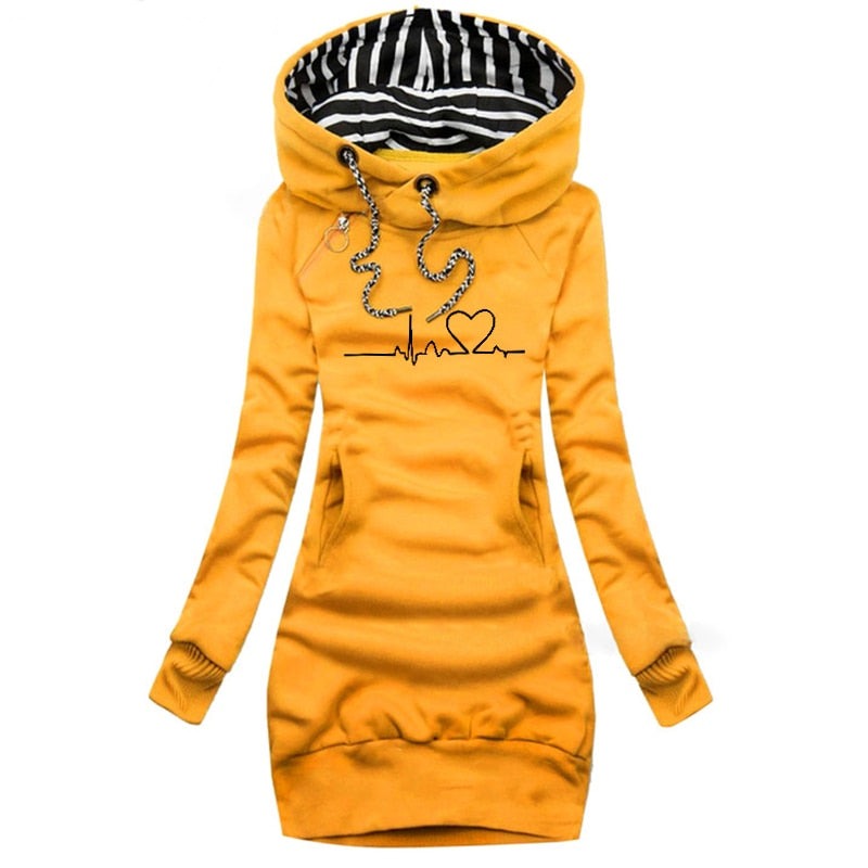 Harlow Trendy Jurk met Capuchon - Comfort & Casual Stijl