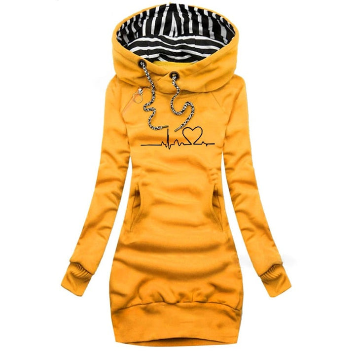 Harlow Trendy Jurk met Capuchon - Comfort & Casual Stijl