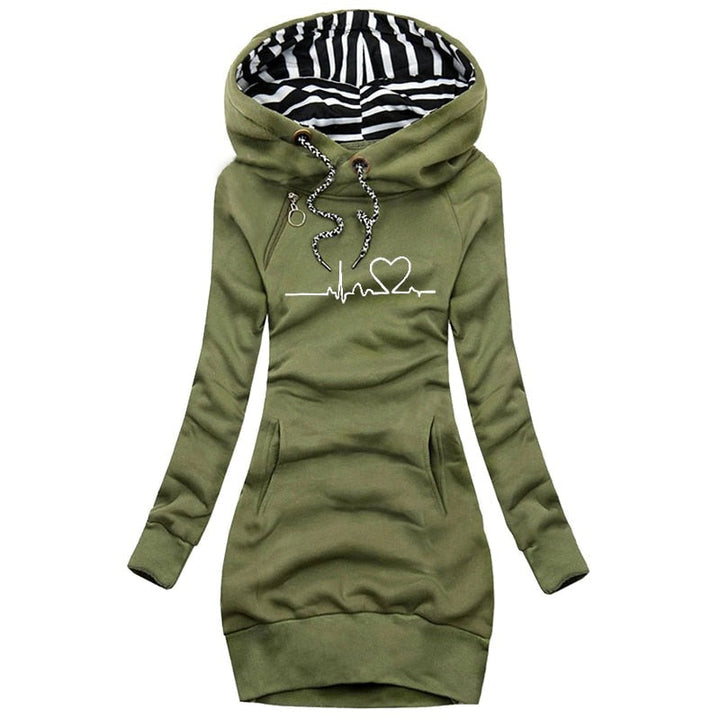 Harlow Trendy Jurk met Capuchon - Comfort & Casual Stijl