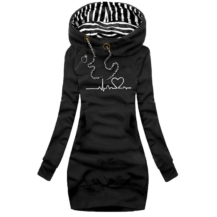 Harlow Trendy Jurk met Capuchon - Comfort & Casual Stijl