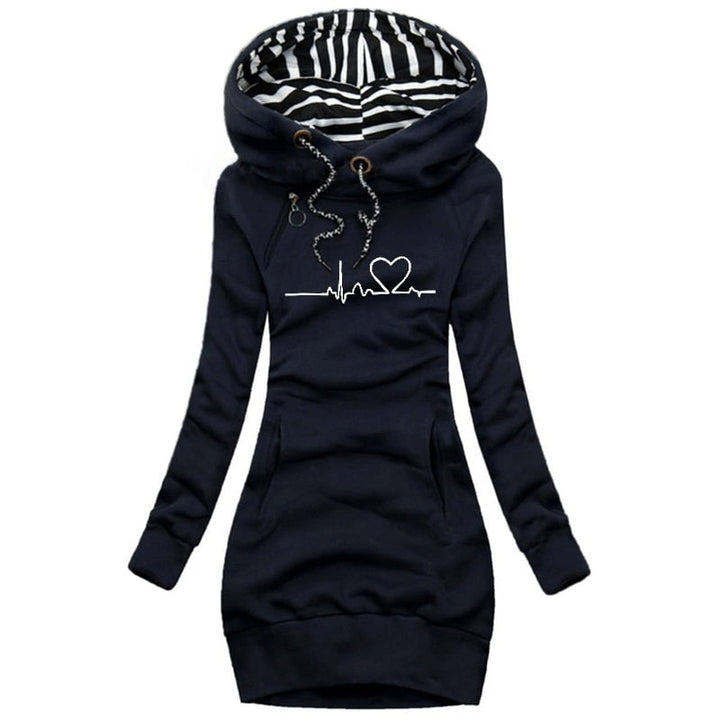 Harlow Trendy Jurk met Capuchon - Comfort & Casual Stijl