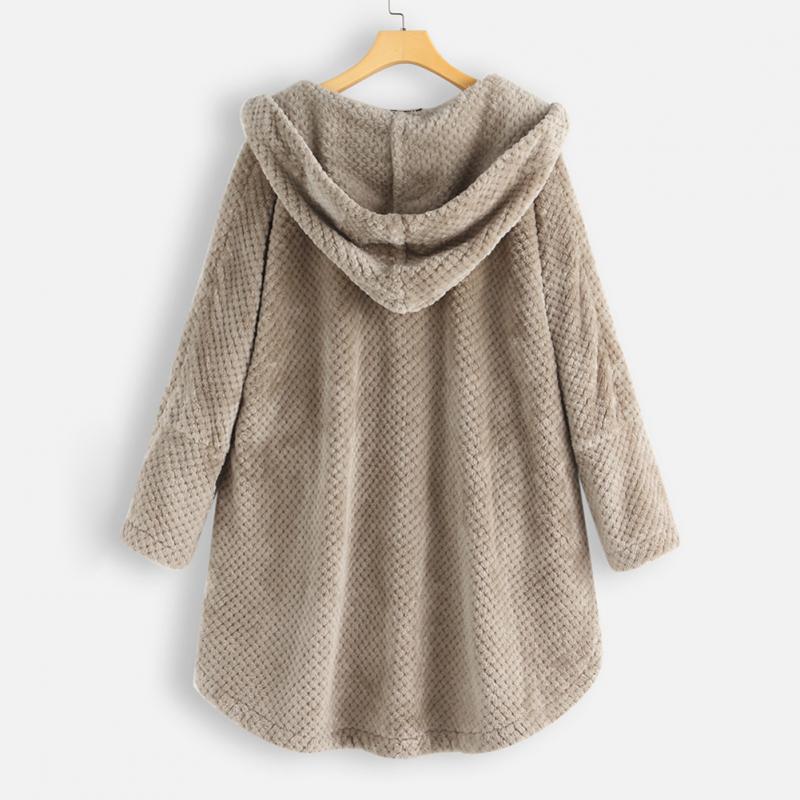 Bora Gezellige Fleece Jas met Capuchon