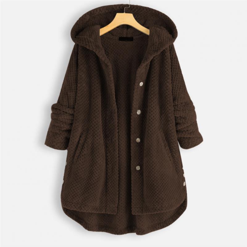 Bora Gezellige Fleece Jas met Capuchon