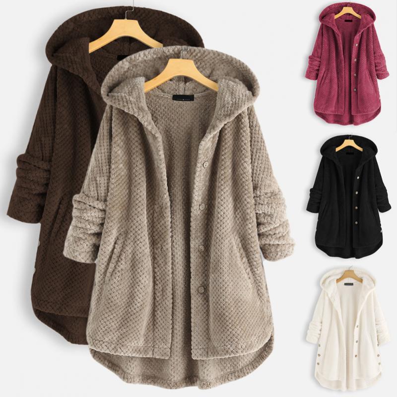 Bora Gezellige Fleece Jas met Capuchon