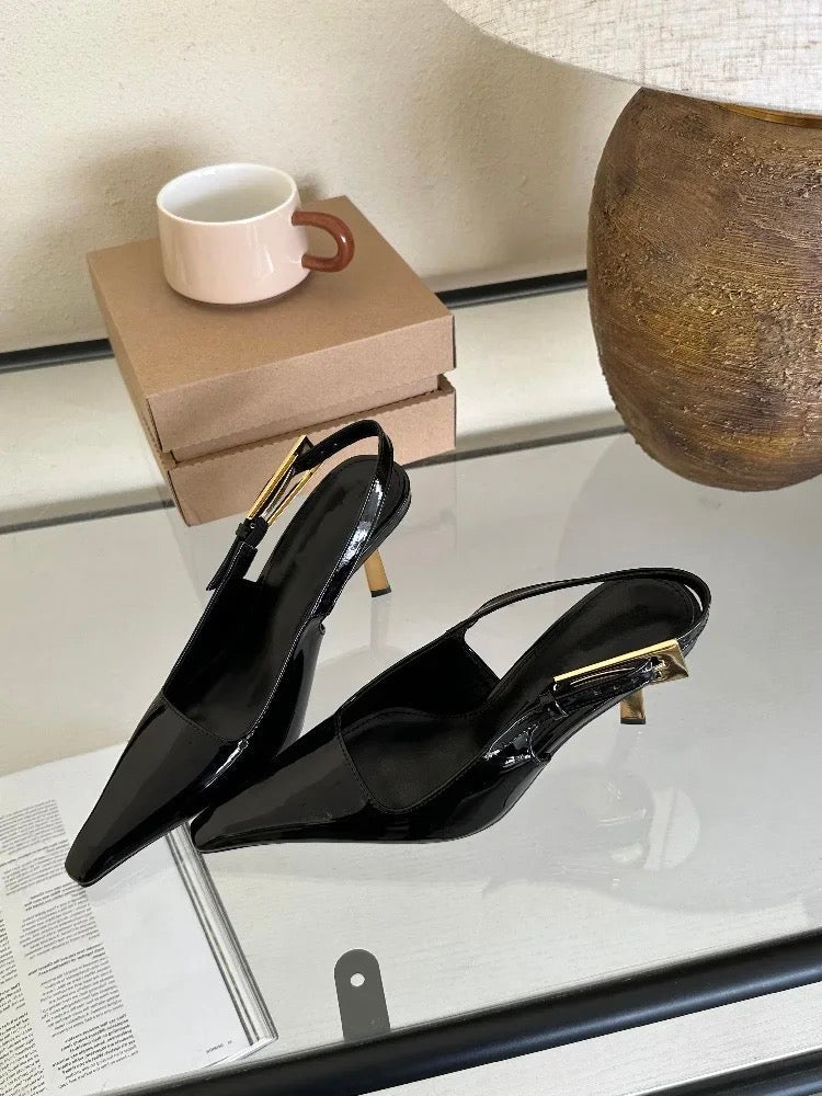 Zaryna - Gevoerde Slingback Hakken