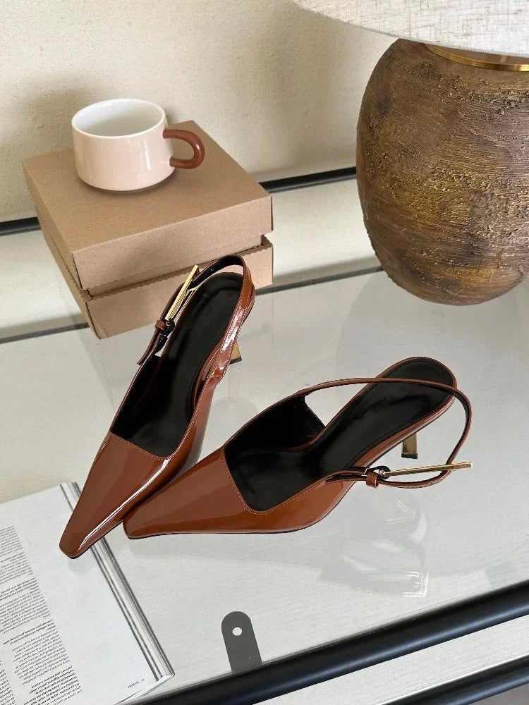 Zaryna - Gevoerde Slingback Hakken