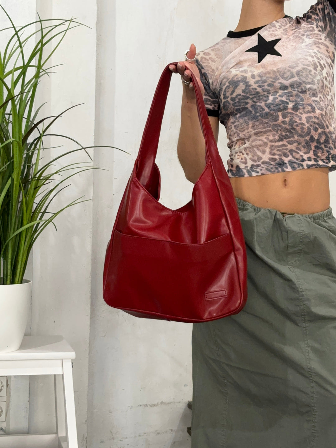 Leren tas Elena vrouw Ruim & Elegant
