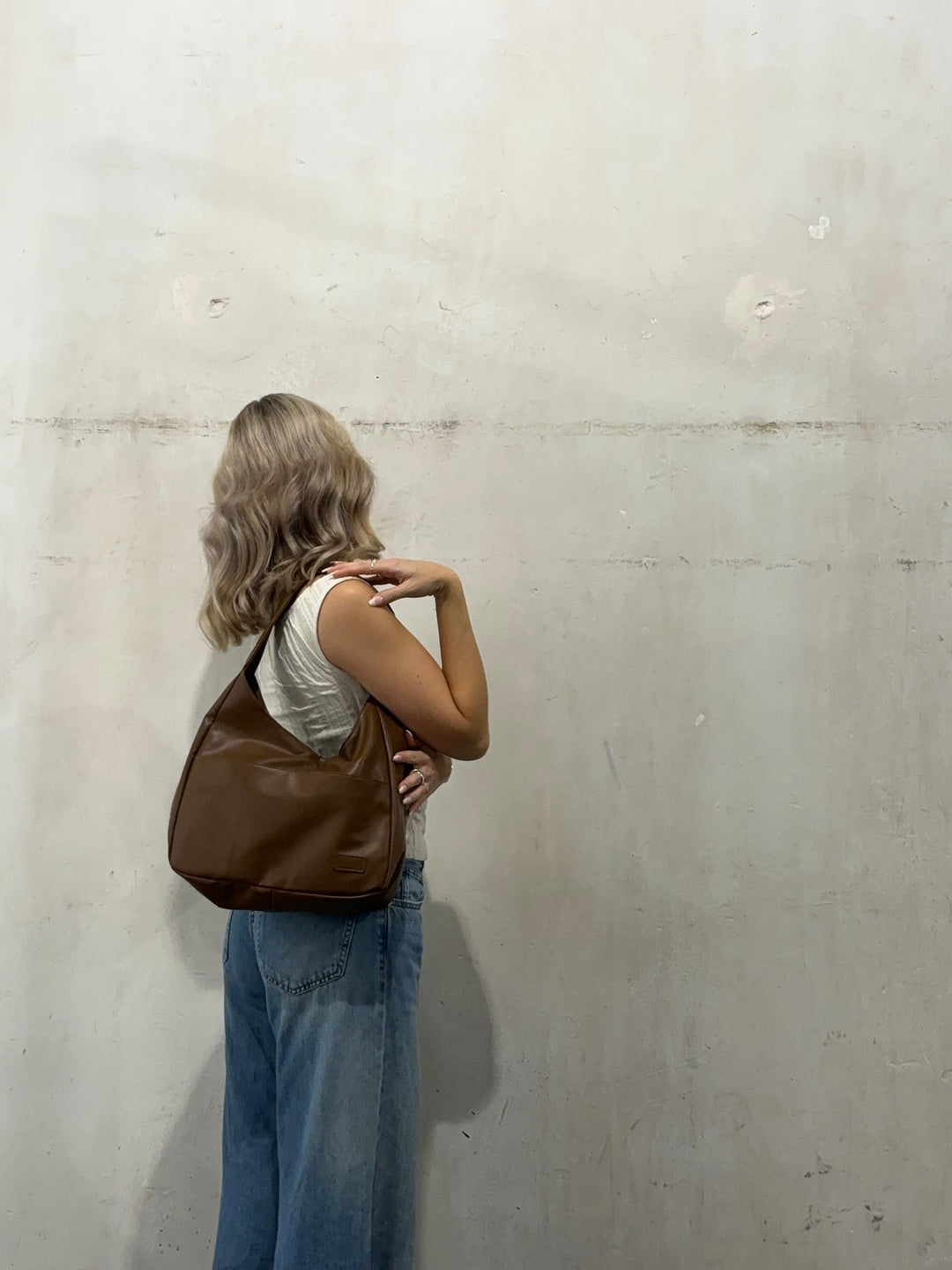 Leren tas Elena vrouw Ruim & Elegant