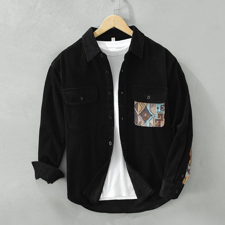 Loris Geribbeld Katoenen Shirt – Klassiek Design van Hoogwaardig Katoen voor Stijl en Comfort