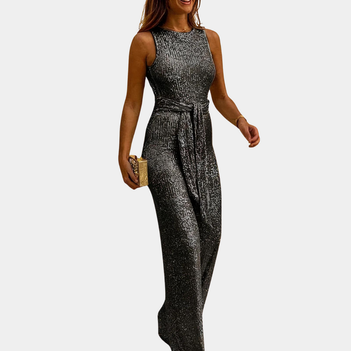 Glamoureuze glitter jumpsuit - sprankelende stijl voor elke gelegenheid