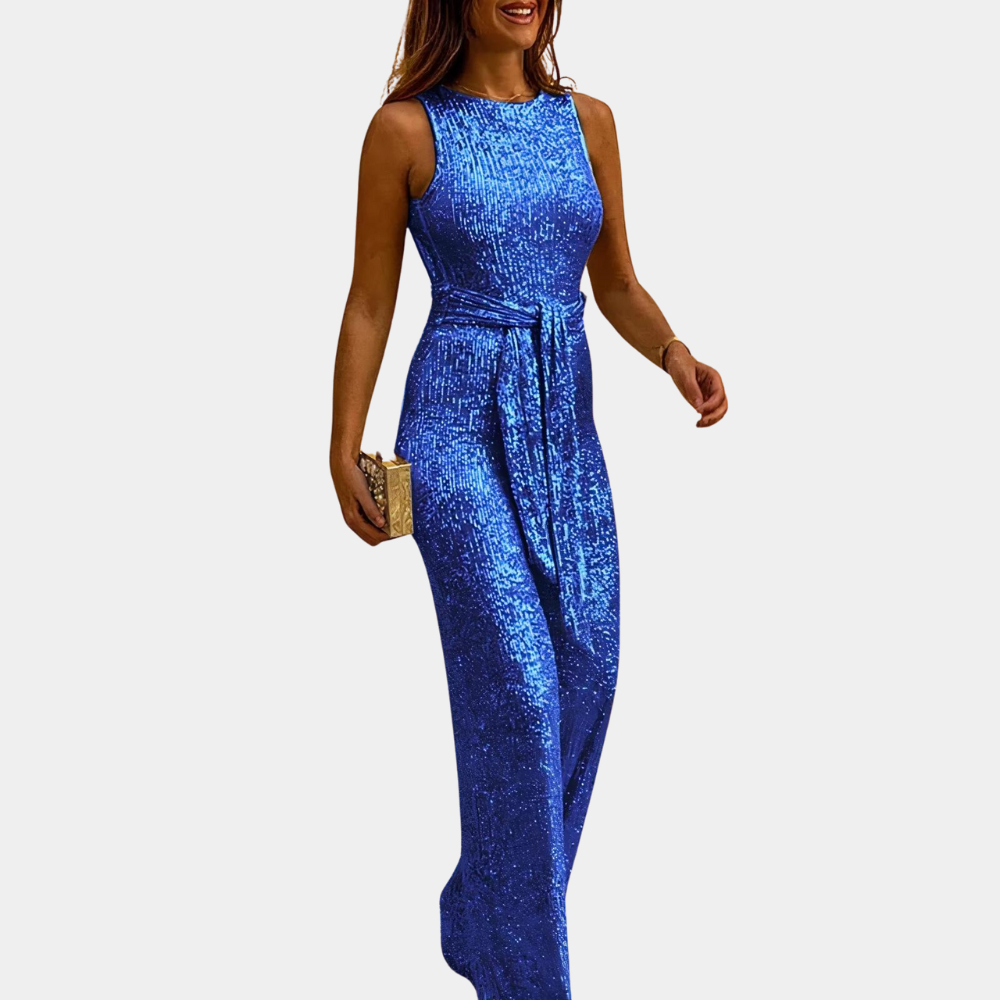 Glamoureuze glitter jumpsuit - sprankelende stijl voor elke gelegenheid