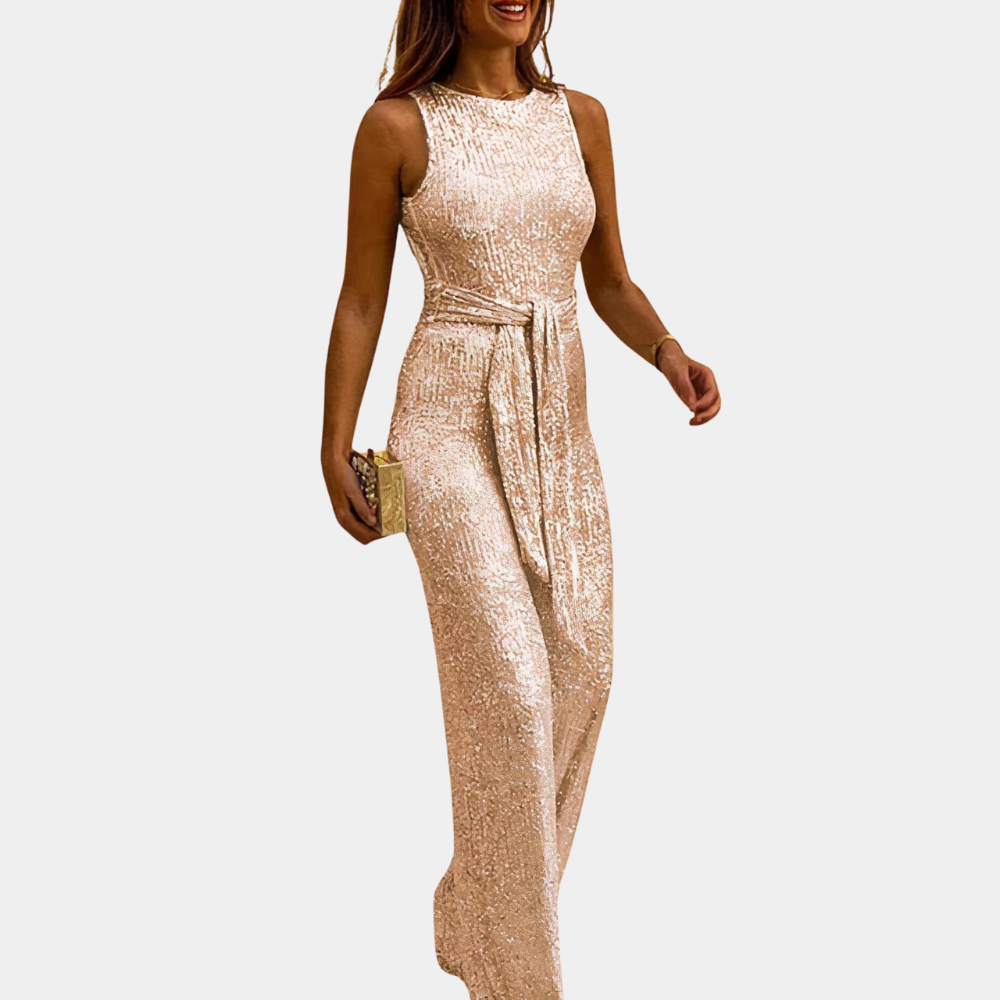 Glamoureuze glitter jumpsuit - sprankelende stijl voor elke gelegenheid