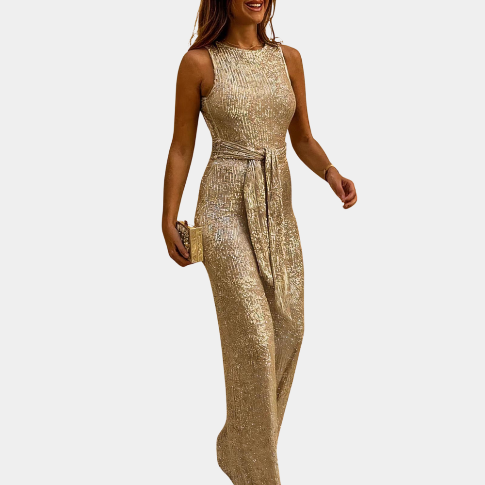 Glamoureuze glitter jumpsuit - sprankelende stijl voor elke gelegenheid