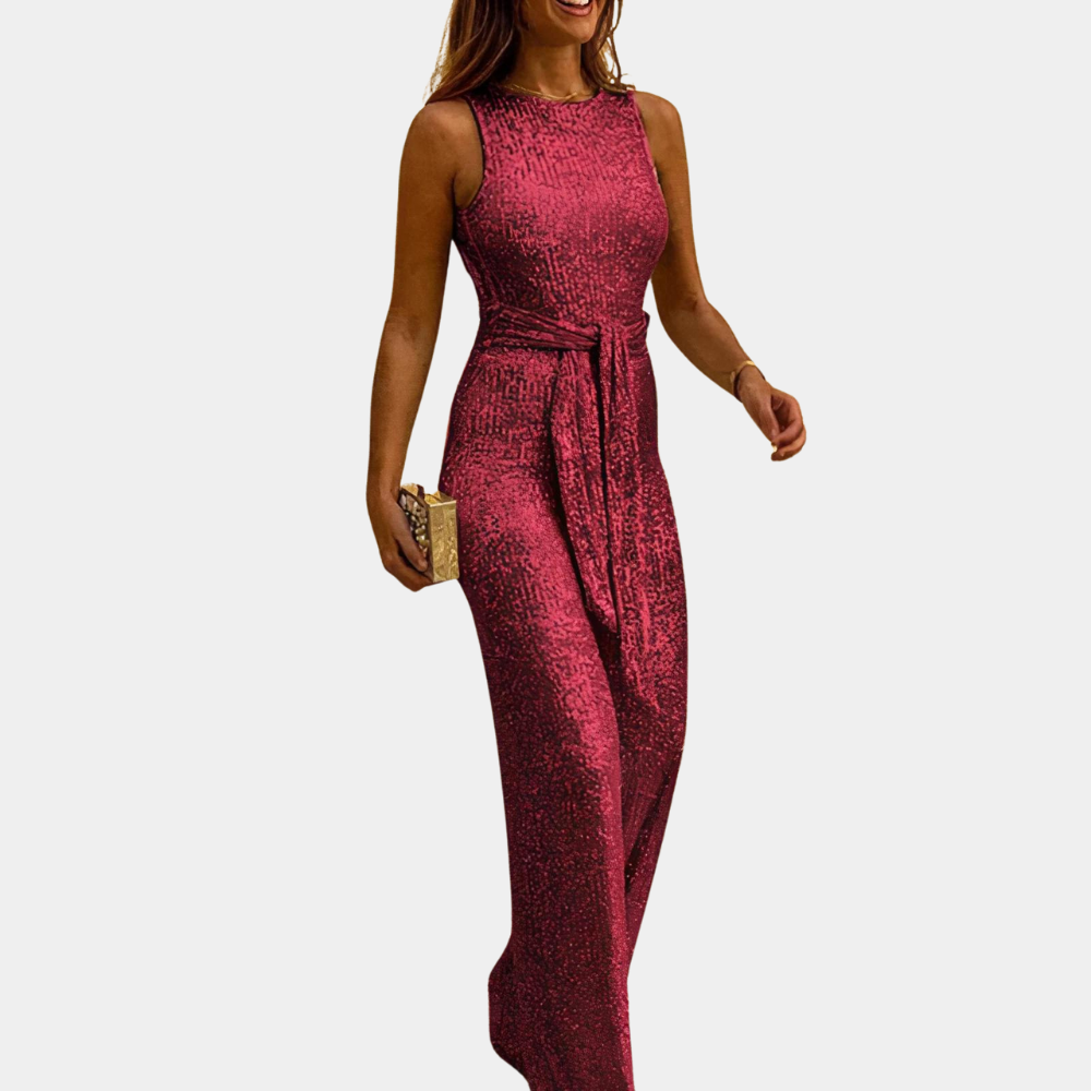 Glamoureuze glitter jumpsuit - sprankelende stijl voor elke gelegenheid