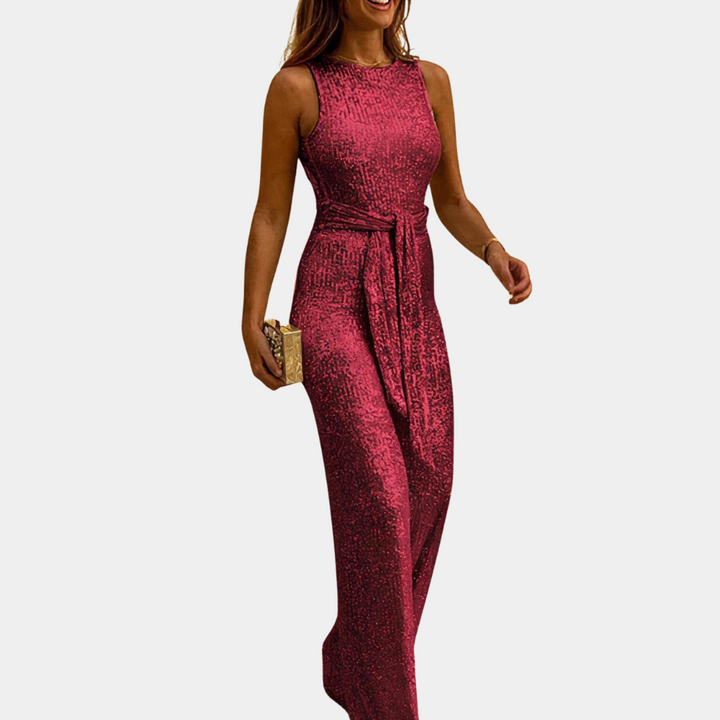 Glamoureuze glitter jumpsuit - sprankelende stijl voor elke gelegenheid