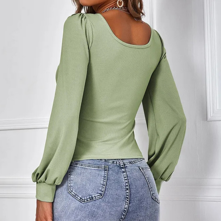 Tinki Elegante Top voor Dames | Stijlvolle Puffmouwen & Flatterende Pasvorm