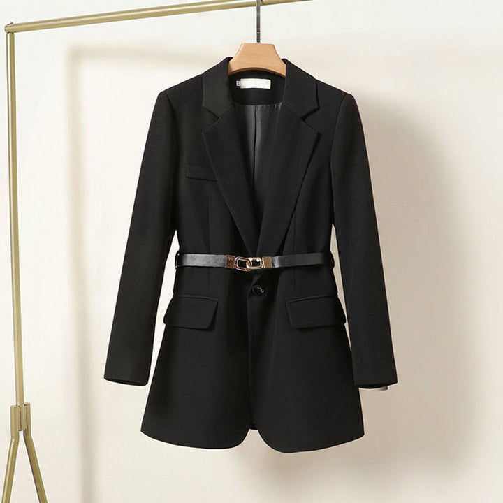 Lisa - Prachtige Lange Damesblazer met Ceintuur