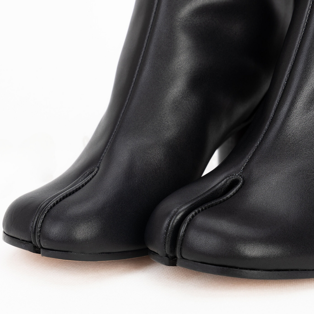 Lena Zwarte Laarzen Vrouwen | Tabi Stijl & Split Toe