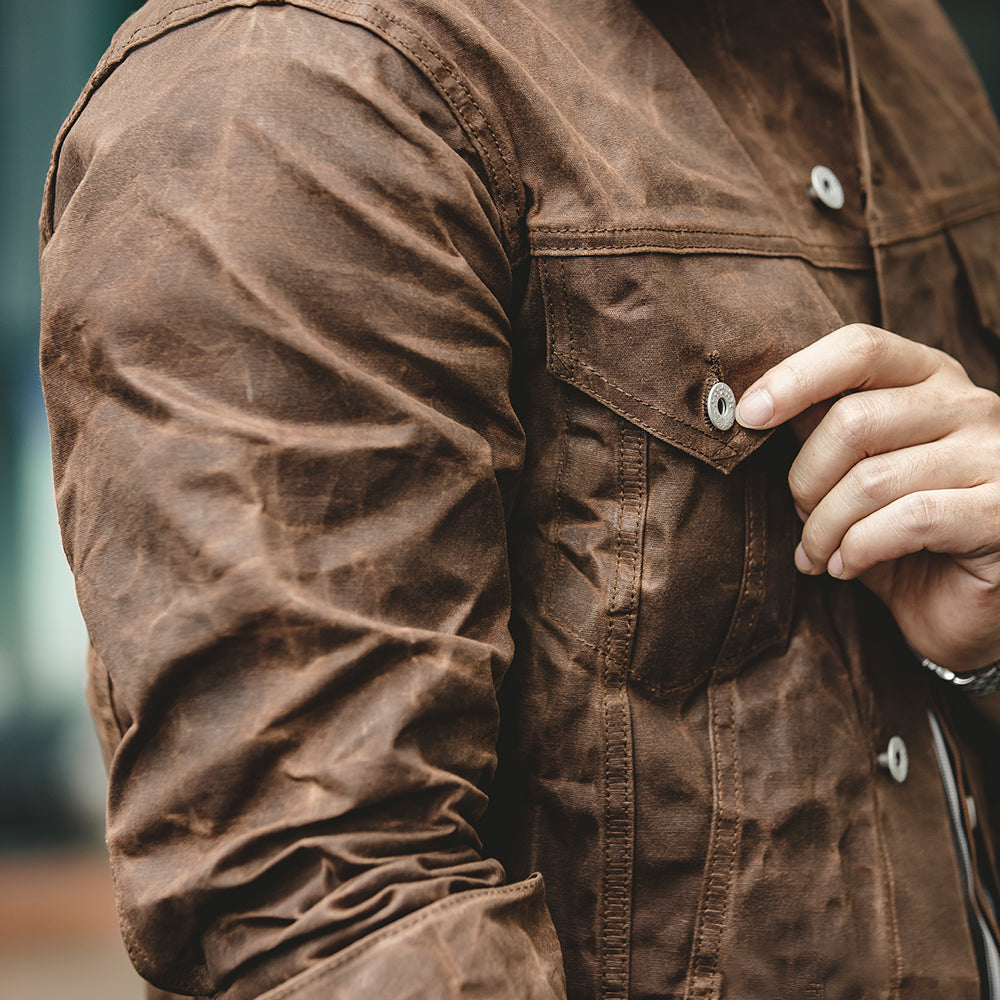NightSky Waxed Cotton Jacket – Duurzaam, waterdicht en windbestendig