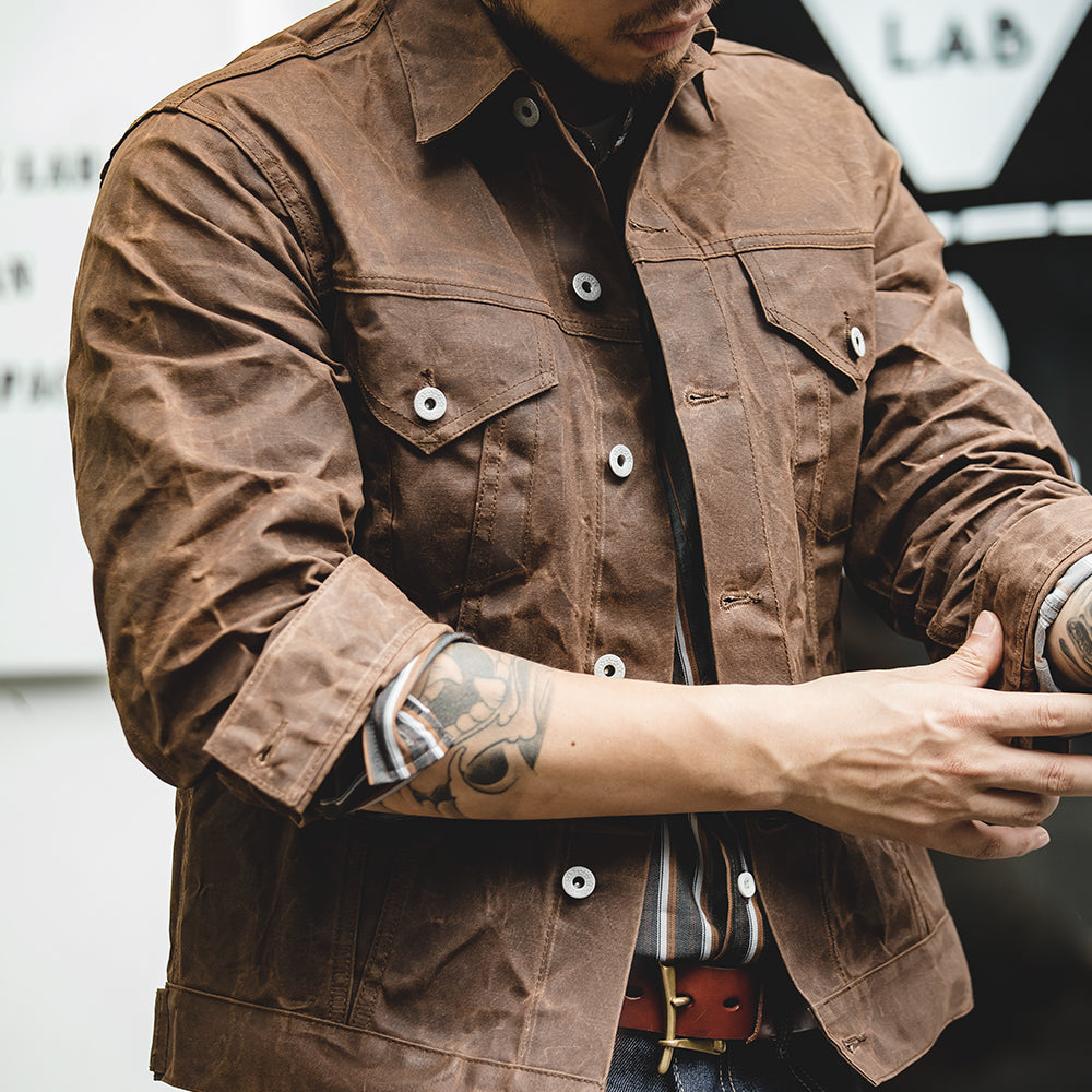 NightSky Waxed Cotton Jacket – Duurzaam, waterdicht en windbestendig