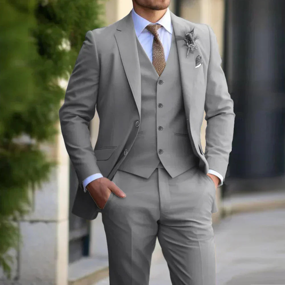 Modern elegant trouwpak voor mannen | 3-delige set