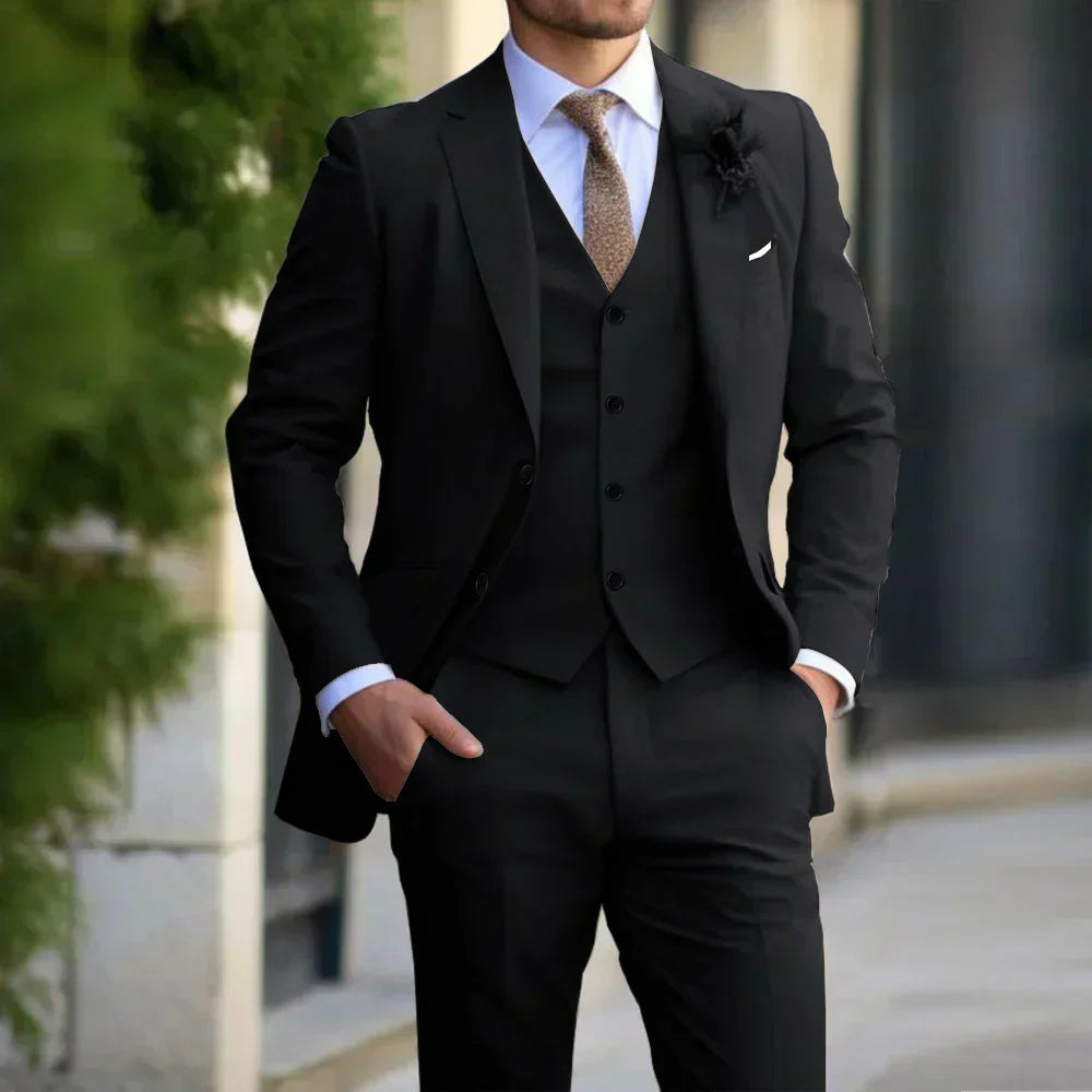 Modern elegant trouwpak voor mannen | 3-delige set