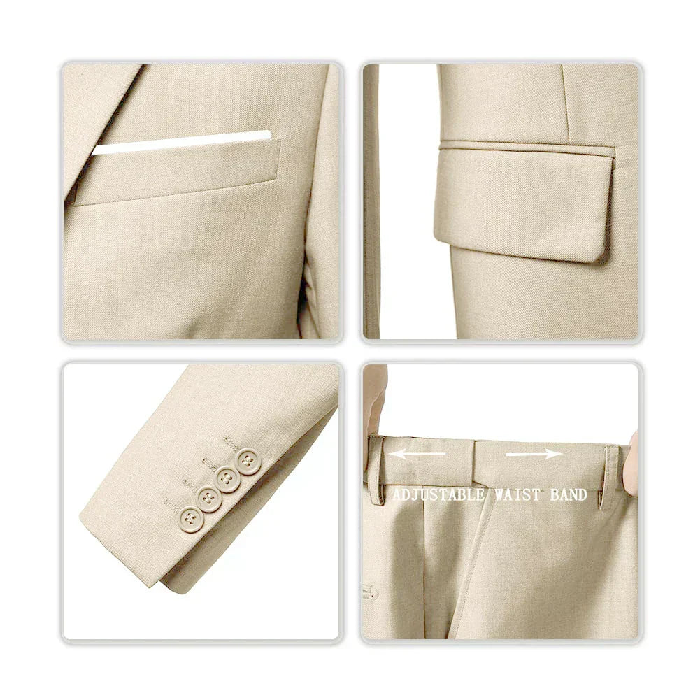 Modern elegant trouwpak voor mannen | 3-delige set