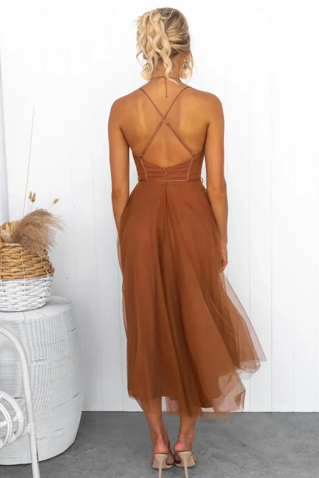 Alessia Mesh Corset Dress | Kanten Hemdje voor een elegante look