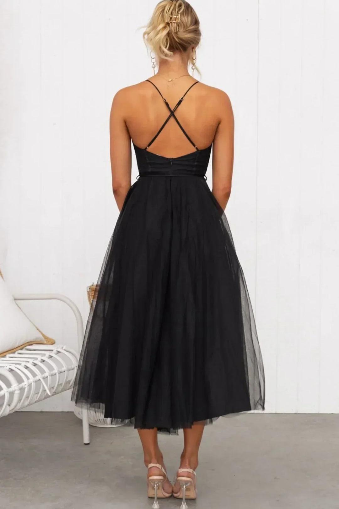 Alessia Mesh Corset Dress | Kanten Hemdje voor een elegante look