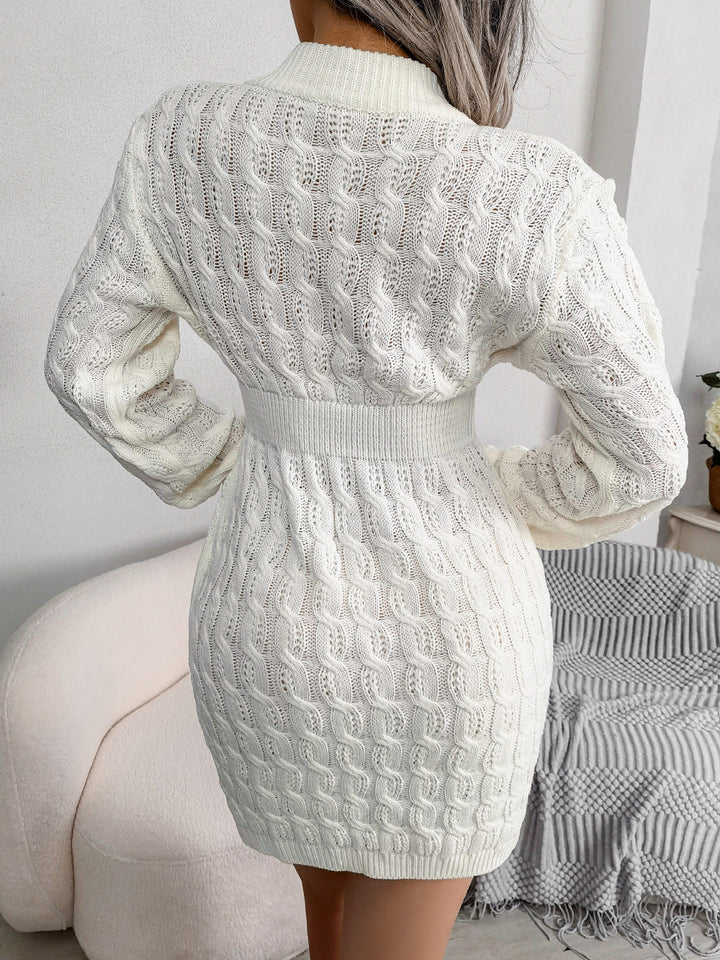 Romy Damen Pulloverkleid | Eleganz & Komfort in Twisted Mesh