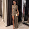 Elara Draped Dress | Luxueuze jurk met drapering en sjerp voor een elegante uitstraling