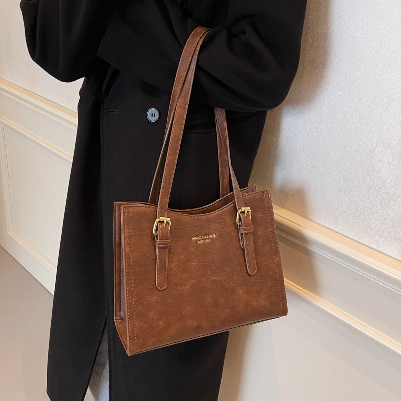 Emma Tote Bag | Vintage Vegan Leren, Ruim & Praktisch