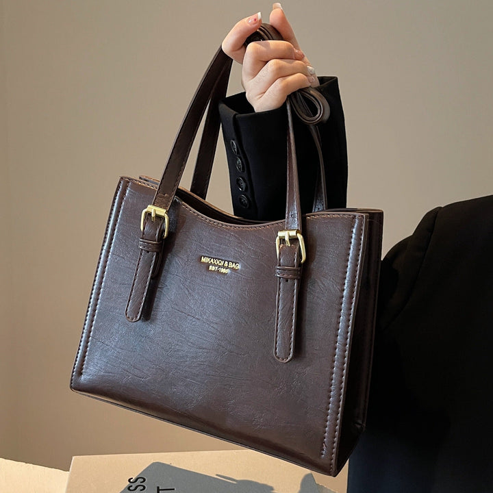 Emma Tote Bag | Vintage Vegan Leren, Ruim & Praktisch