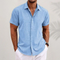 Elion Linnen Heren Overhemd | Ademend Zomershirt met Tijdloze Stijl & Comfort