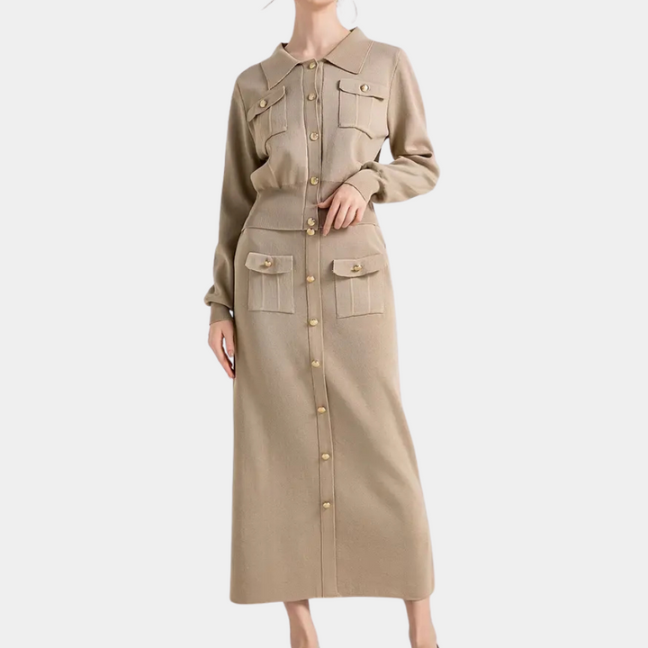 Tweedelige damesoutfit Celeste | Buttoned & Elegant Style