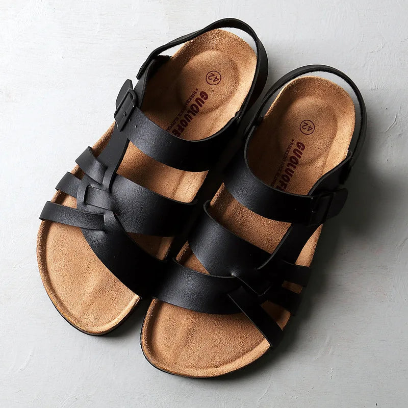 Dori damessandalen met gevlochten design | Orthopedische zomerschoenen met comfortzool