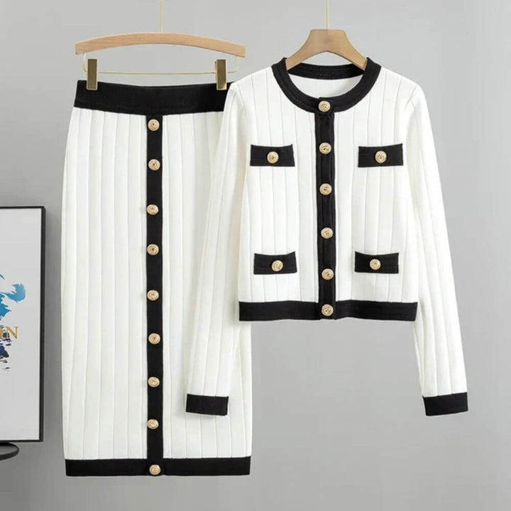 Rae - Elegante Vintage Tweedelige Set