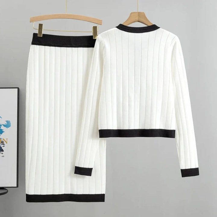Rae - Elegante Vintage Tweedelige Set