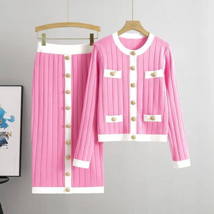Rae - Elegante Vintage Tweedelige Set