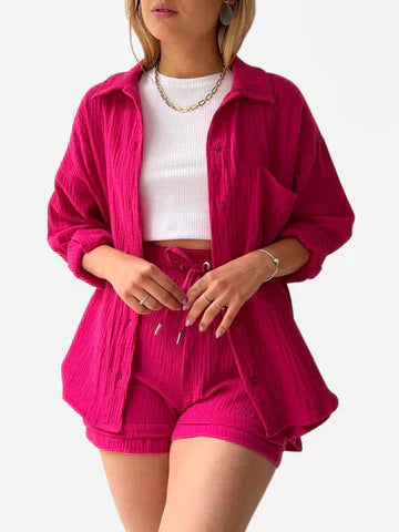 CLAUDIA - Casual katoenen loungeset