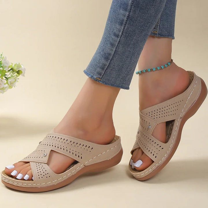 Vercomforta orthopedische sandalen voor dames | Ademende zomerschoenen met comfort zool