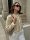 Xavira Contrast Tweed Vest - Eleganter Tweed-look
