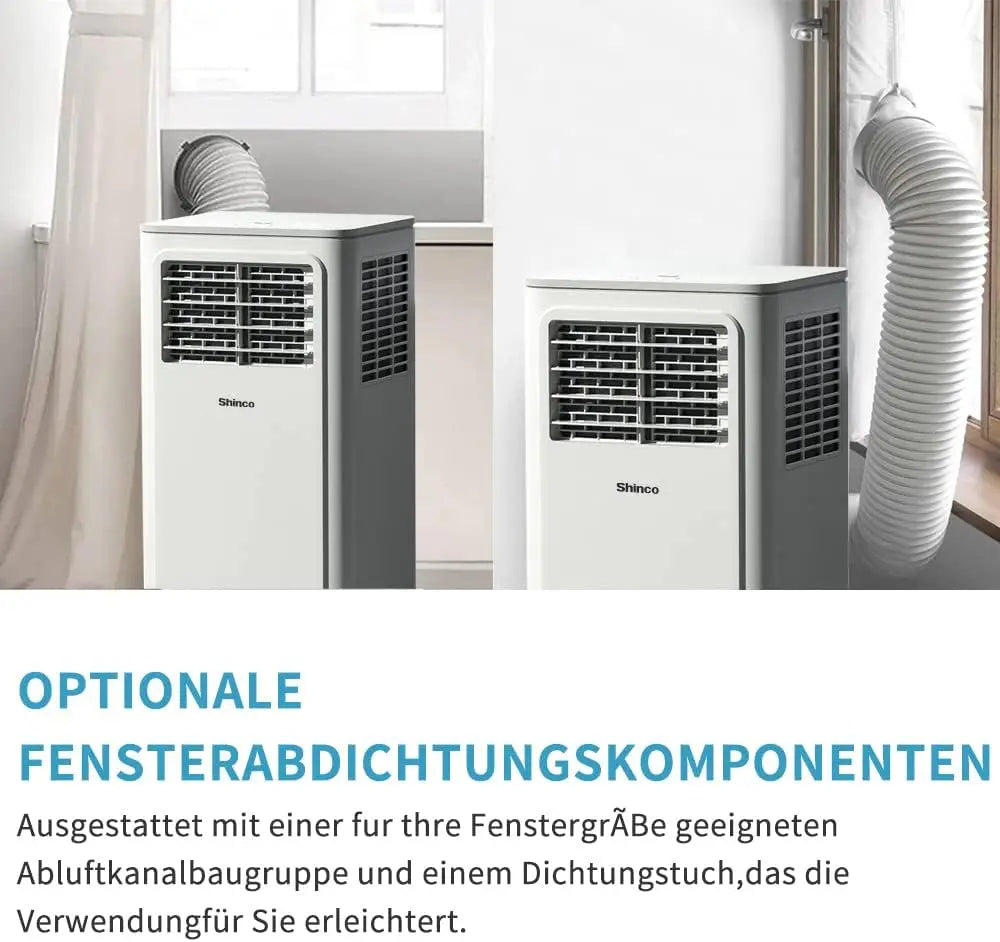 VentoPro Mobiele Airco 7000 BTU | Koelen, Ontvochtigen & Ventileren tot 50m²
