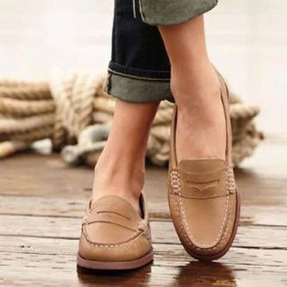 Malina Orthopedische Schoenen voor Dames | Hoogwaardige Leren Mocassins met Geheugenfoam Zool