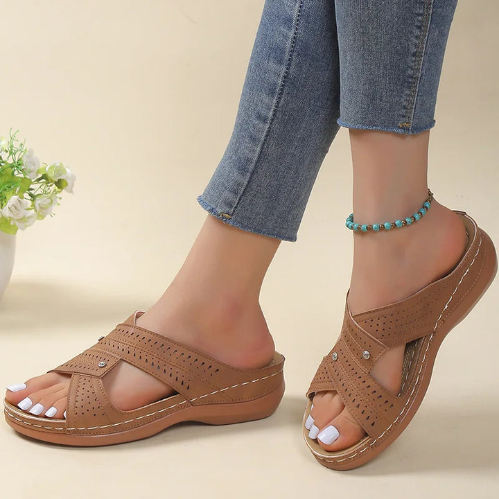 Vercomforta orthopedische sandalen voor dames | Ademende zomerschoenen met comfort zool