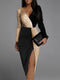Annette | Midi jurk met glitters en lovertjes