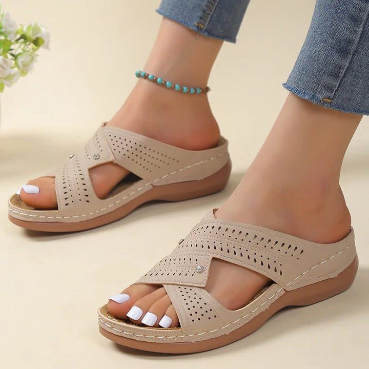 Vercomforta orthopedische sandalen voor dames | Ademende zomerschoenen met comfort zool
