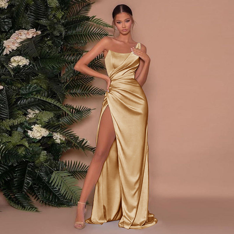 Aurélie | Satijnen Maxi jurk | Elegantie en comfort voor alle gelegenheden