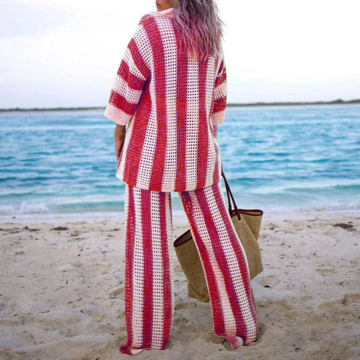 Trendy zomeroutfit met losse pasvorm en veelzijdige stijl