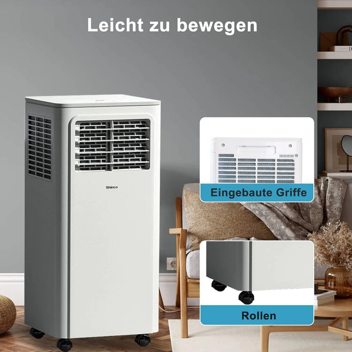 VentoPro Mobiele Airco 7000 BTU | Koelen, Ontvochtigen & Ventileren tot 50m²